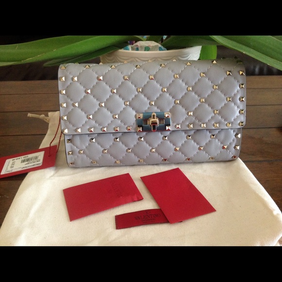 Valentino rockstuds chain wallet shoulder bag - Picture 1 of 5